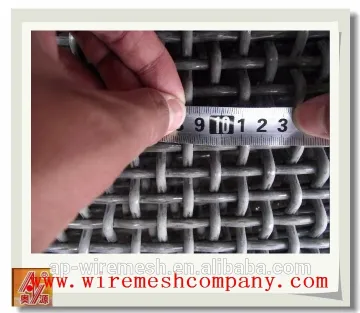stainless steel crimped wire mesh for mining sieve/crimped weave wire mesh