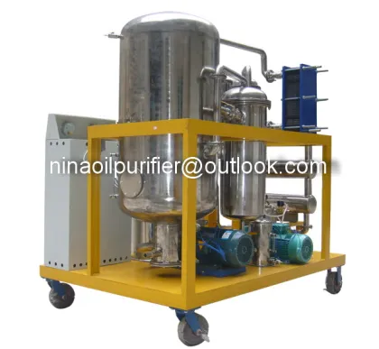 used oil recycling plant coconut oil refining cooking oil clean machine