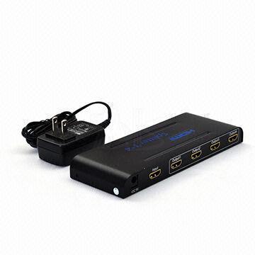 HDMI Splitter, 1 x 4, 1.4V Voltage, 5V DC/3A Power Supply