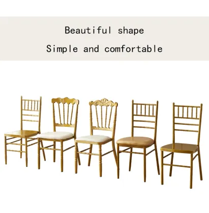 Gold Tiffany Dinner Metal Steel Chiavari Chairs