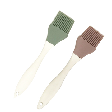 MINI Wooden Handle Heat Resistant Kitchen Cookware Set: Bakeware, Baking, Cooking, Basting, BBQ & Barbecue Tools - Silicone Pastry Oil Brush
