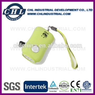 Factory direct wholesale hand crank flashlight