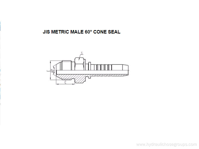 JIS Metric Male 60° Cone Seal 18611