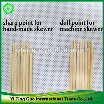 high quality custom food grade BBQ bamboo skewer