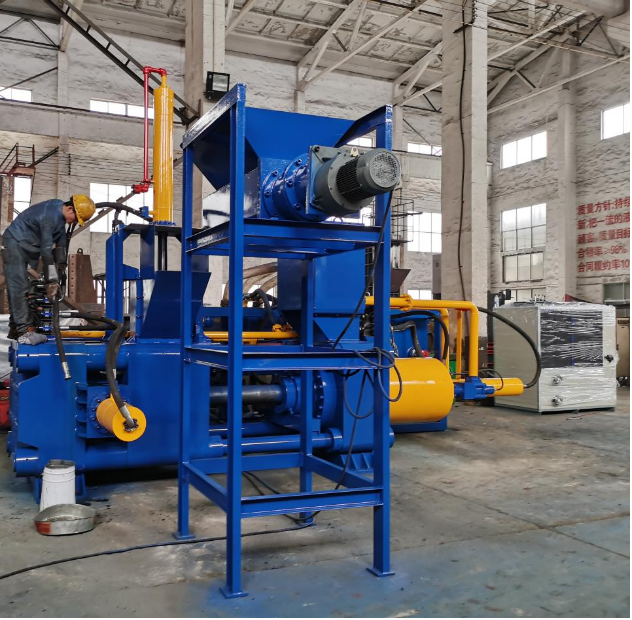Automatic Horizontal High Pressure Steel Chips Briquetter