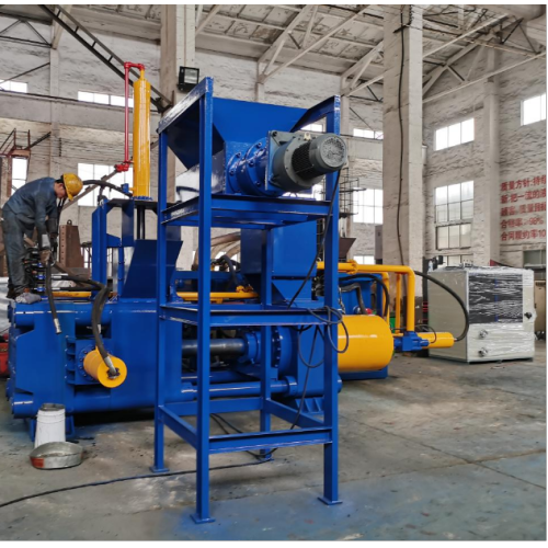 High Speed Steel Turnings Horizontal Briquetting Machine