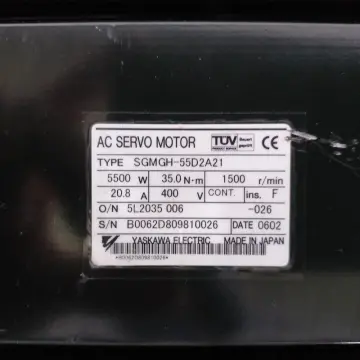 SGMGH-55D2A21 Yaskawa Industrial Servo SGMGH Series Control