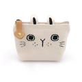 Rabbit style canvas coin purse