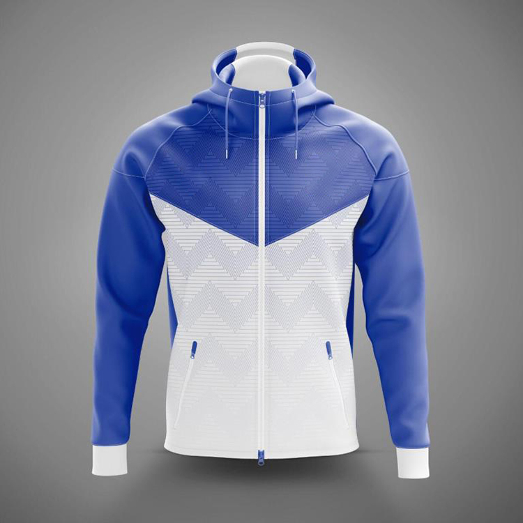 Custom Fashion Men Zipper Sport Athletic Jacket Hoodie