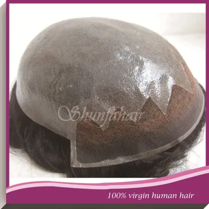 Thin skin base Men's Toupee