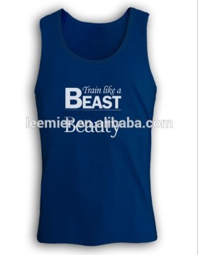 Men's custom logo sleeveless tank top