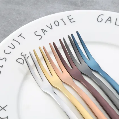 Bar hotel Stainless mini cake fruit fork