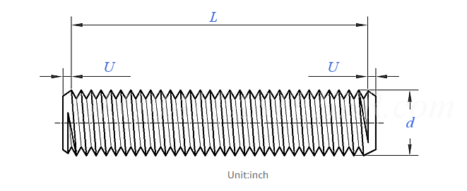 ASTM A320 GrL7 Full Thread Stud for low-temperature service