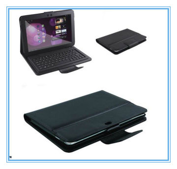 Portable Silicon Pu Leather Case With Flexible Bluetooth Keyboard For 10 Inch Tablet Pc