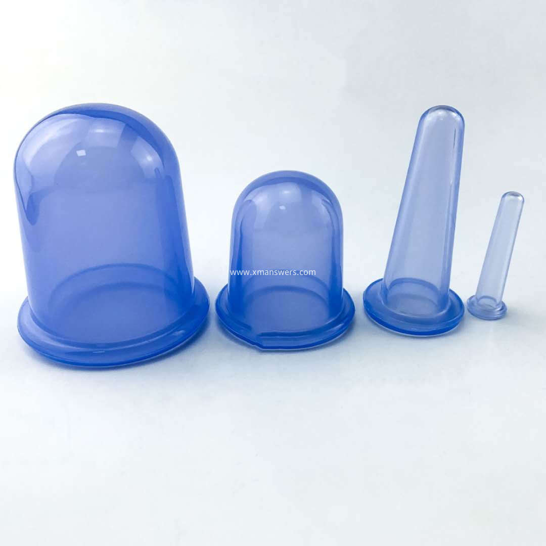 silicone cupping therapy set blue