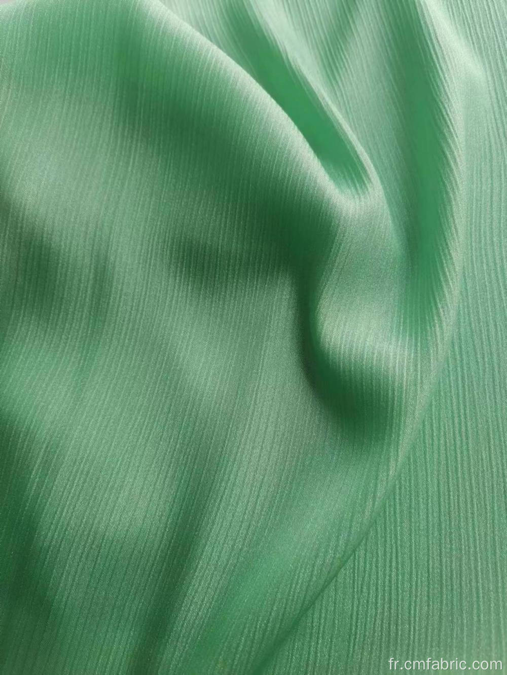 100% polyester tissu en satin de crêpe Yoryu brillant