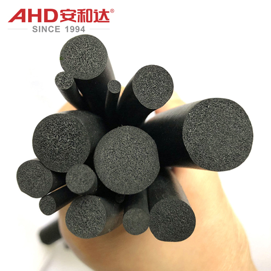 Silicone foam rods black