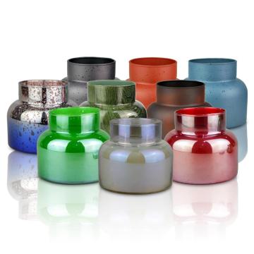 Bougies en pot de verre parfumé Aromascape multicolore