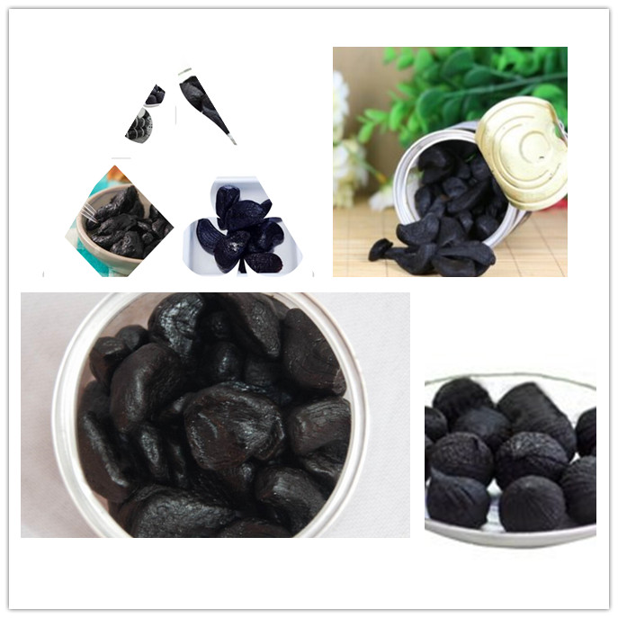 peeled black garlic