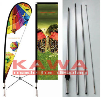 Beach Flag, Flying Banner, Advertising Display Banner Fiberglass Pole