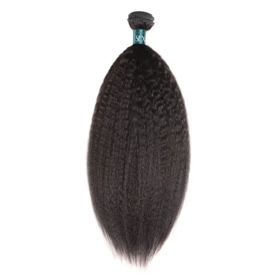 Wholesale Kinky Straight Hair bundles, Cuticle Aligned Yaki Hair Bundles, 100% Real Virgin Brazilian Human Hair Bundles