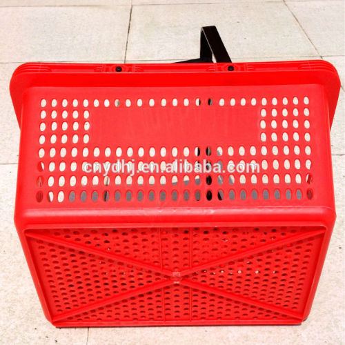 Wholesale Stackable Plastic Supermarket Shopping Baskets