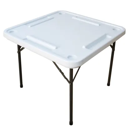 EASTOMMY Plastic Mold Domino Game Table