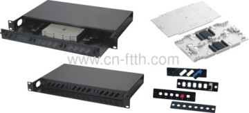 1U fibra adaptador paneles con Interfaces cambiables
