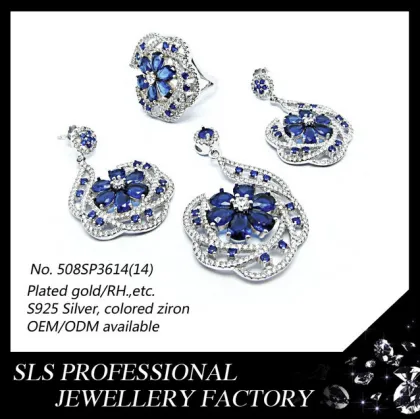 Jewelry in Silver African Jewelry Set Costume Jewellery Wholesale