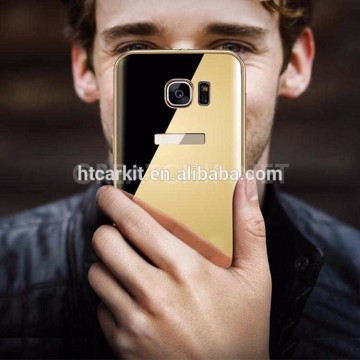 HOT SALE// for Samsung s7 edge mirror case, hard acrylic mirror back cover case for samsung galaxy s7 edge
