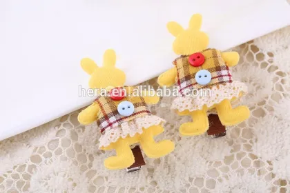 Children's Little Bear With Buttons Baby Hair Clips