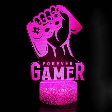 Forever Gamer: PS5 Game Zone - The Ultimate 3D Night Lamp Gift for Gaming Enthusiasts