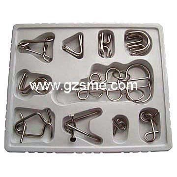 flocking tray for hardware educational toys