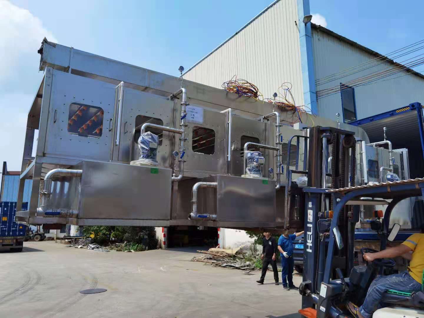 cleaning and oxidation production line shipment