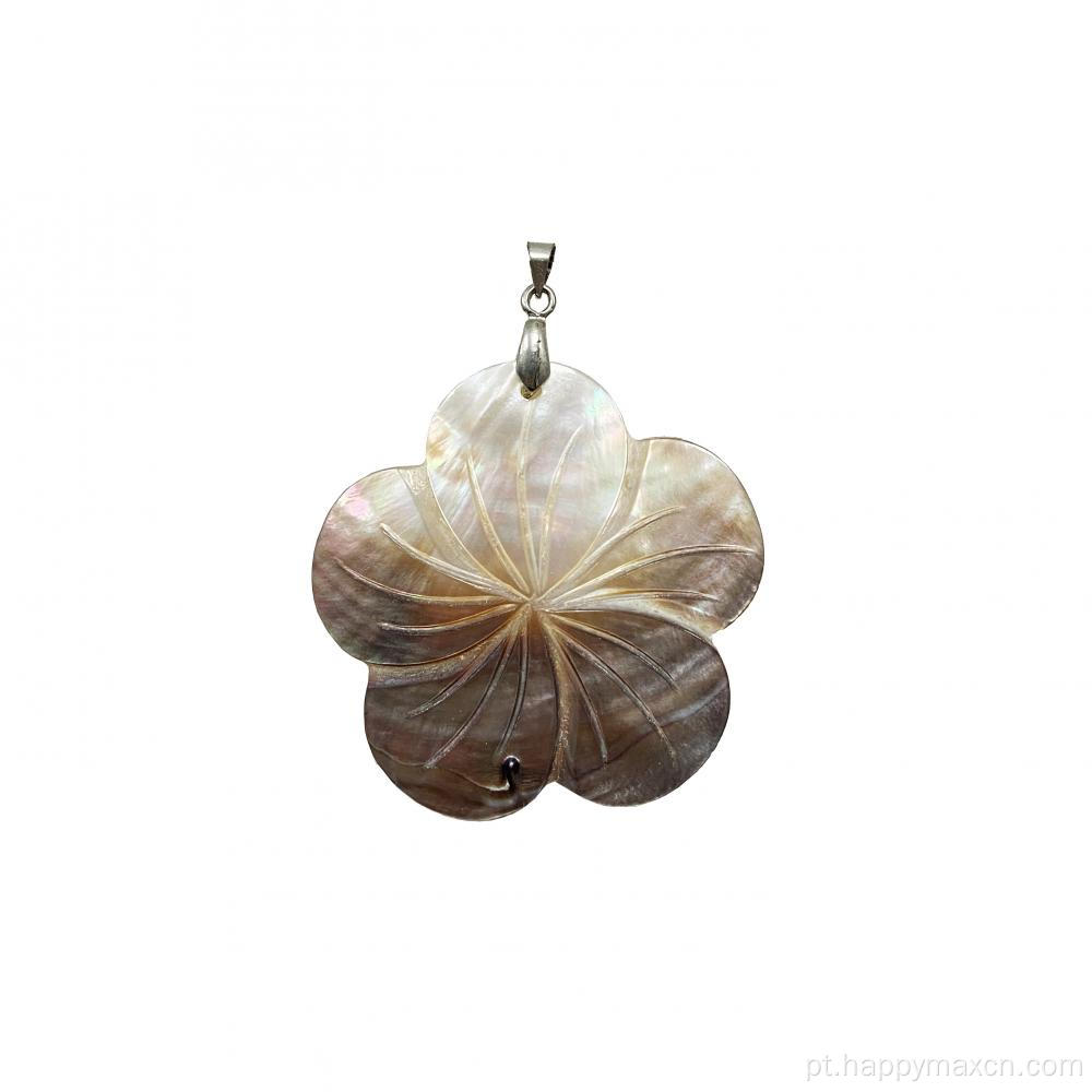 Craft Flor Natural Shell Abalone pingentes de jóias