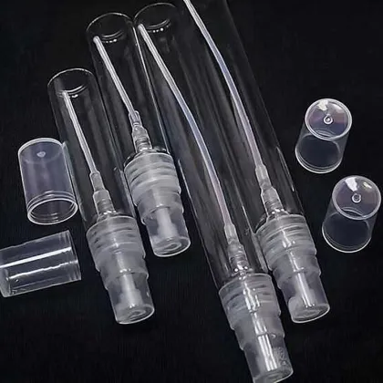 China Factory OEM 10ml Frosted Round Glass Perfume Bottle