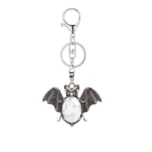 Howlite 13X18mm Cabs Antique Silver Alloy Antique Silver Alloy Bat Pendant Keychain