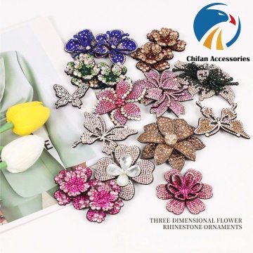 لوازم جانبی سرپوش گل Rhinestone DIY