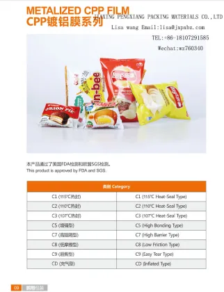 PENGXIANG PACKING OF METALIZED CPP FILM