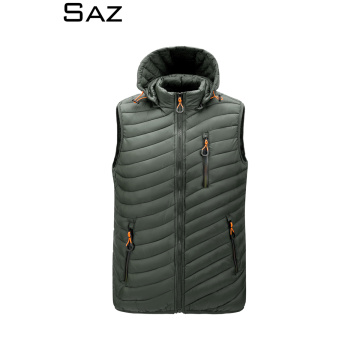Saz Men's Lightweight Down Vest Insulated Winter Puffer Coat