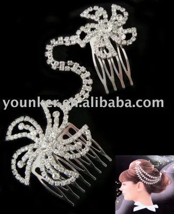 newest goody hair combs,crystal hair comb,wedding hair comb