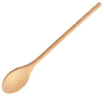 Wooden mixing spoon