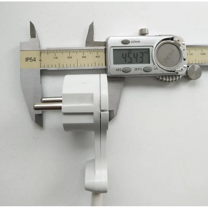 2p+E Steker Datar EU/Schuko French Slim (P8058)