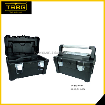 Wholesale products plastic boxes with wheels , aluminum handle tool box