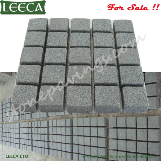 50x50cm G654 paving stone dark grey granite cobble mats                        
                                                Quality Choice