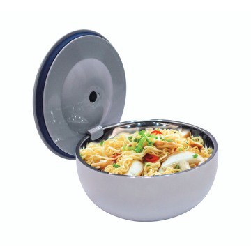 Insulated Food Serving Bowl with Lid: Stainless Steel and Vacuum Technology for Warm Meals