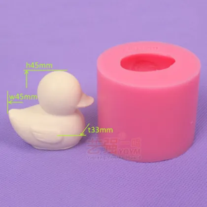Duck Shaped Chocolate Mold: 3D Silicone and Gum Paste Duck Molds