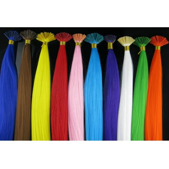 Aishili Wholesale Hair Bulk Extension L-tip Human Hair Extension Synthetic Hair Accessories For Girls