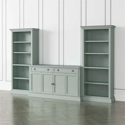 Tall opening cabinet on the TV cabinet