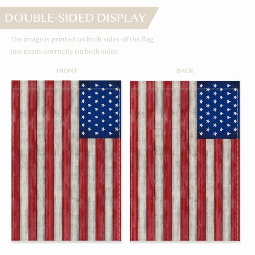 Custom design USA polyester cloth garden yerd flag